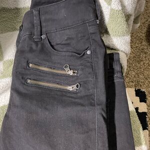 Dark Gray Denim Pants